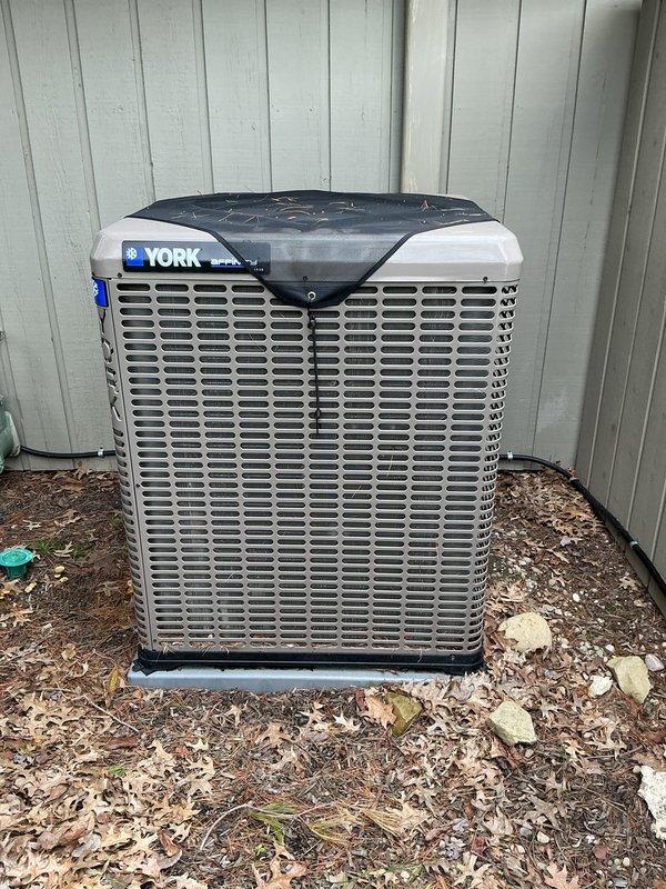 Completed comprehensive cooling maintenance on two-system HVAC setup consisting of a York central air conditioning unit and a Mitsubishi Electric mini-split system. Performed standard preventive maintenance procedures on both systems including inspection of condenser units, verification of proper airflow through coils and grilles, assessment of refrigerant lines, and evaluation of overall system operation. Both outdoor units were found in good working condition with no immediate repairs required; protective grilles and housing components were intact and properly secured.