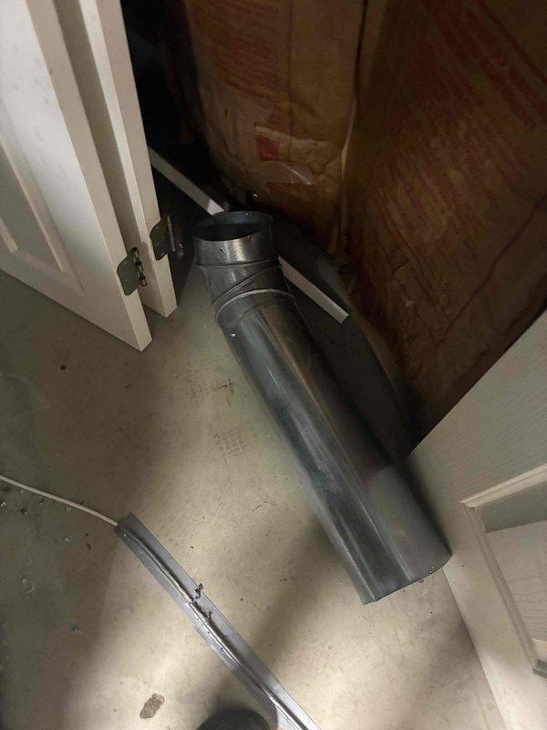 Successfully installed a new 96% efficiency furnace system with complete ductwork integration. Connected gas supply line with shutoff valve and brass fittings, installed insulated refrigerant lines, and secured all HVAC components within the existing mechanical space. System tested and operational upon completion.