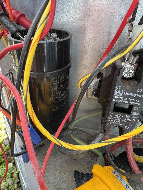 Completed scheduled cooling maintenance on two HVAC systems. Performed comprehensive inspection of electrical components including capacitors, contactors, and control boards. Verified all wire connections, tested relays and control circuits, and confirmed proper operation of both units. All components found in good working condition with no issues identified.