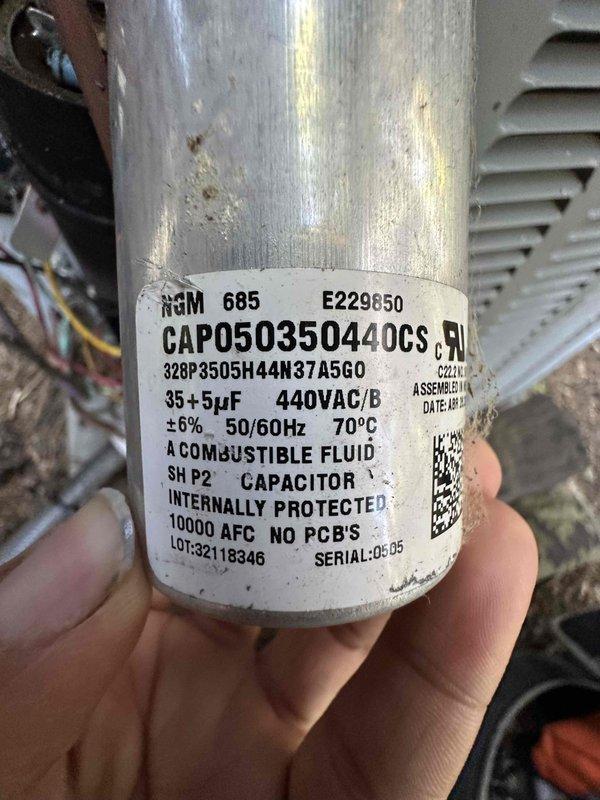 Completed scheduled preventive maintenance on Unico high-velocity cooling system located in attic space. Inspected and tested dual-run capacitor (35+5µF, 440VAC) for proper electrical specifications and performance, verified all electrical connections, and serviced outdoor condensing unit including cleaning condenser coil and checking refrigerant line connections. All system components operating within manufacturer specifications upon completion.