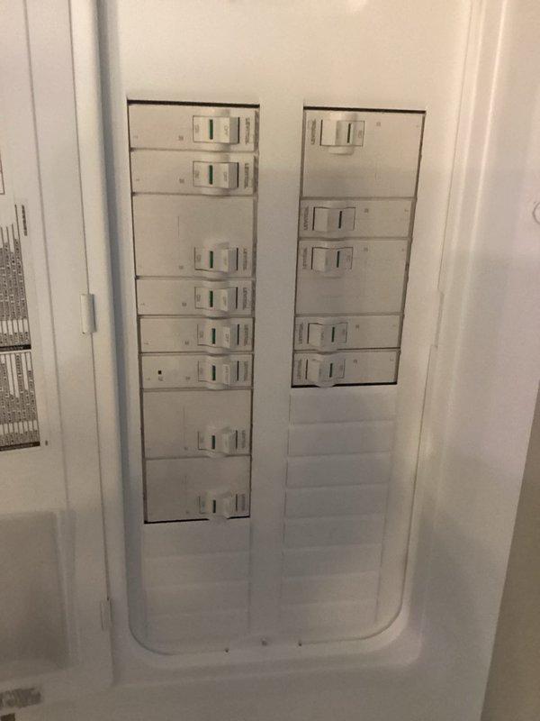 Installed dedicated 240-volt circuit for electric range, including new double-pole breaker in existing Leviton load center and proper labeling in panel directory. Verified all connections, tested circuit operation, and confirmed proper voltage delivery to range receptacle.