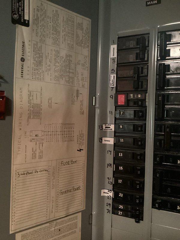 Replaced existing sub panel with new arc fault circuit breaker panel to meet current electrical code requirements and enhance safety. Removed outdated panel containing standard circuit breakers and installed modern panel equipped with combination arc fault circuit interrupter (AFCI) breakers to provide protection against dangerous arcing conditions. Reconfigured and properly terminated all branch circuit wiring, organized conductor bundles, and verified proper grounding and bonding connections throughout the installation.
