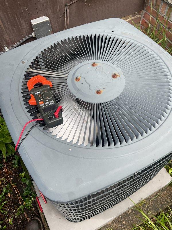 Completed scheduled preventative maintenance service on two residential air conditioning systems. Performed comprehensive inspection of both outdoor condenser units, including visual examination of internal electrical components, capacitor condition and connections, and wiring integrity. Verified proper electrical readings using clamp meter to ensure optimal system performance and confirmed all components were functioning within manufacturer specifications.