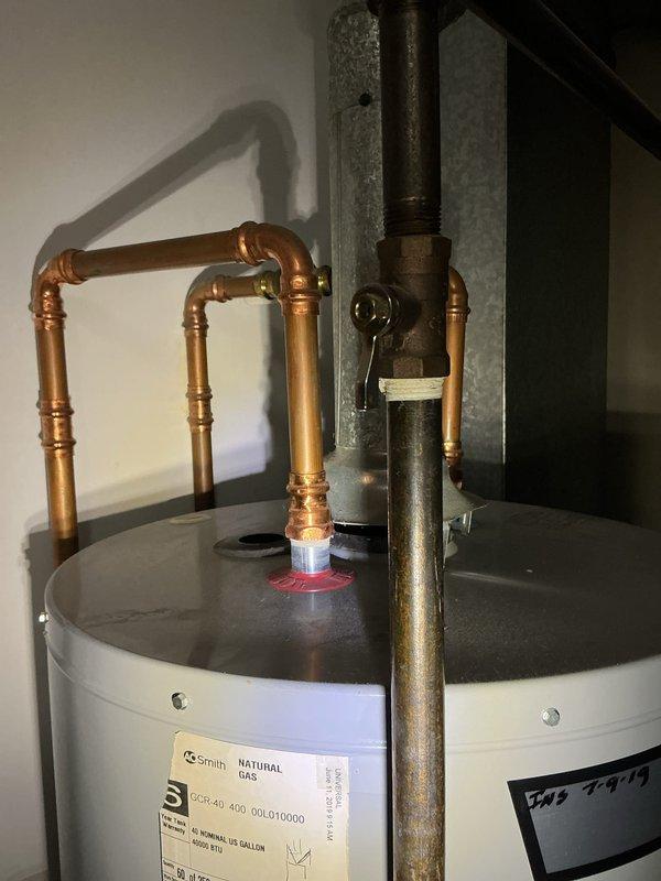 Completed scheduled preventive maintenance on residential cooling system and natural gas water heater. Performed comprehensive inspection of A.O. Smith water heater including verification of proper combustion, temperature and pressure relief valve operation, and all plumbing connections. Inspected HVAC ductwork system, copper refrigerant lines, and associated components for proper operation and structural integrity. All systems found operating within normal parameters with no deficiencies noted.