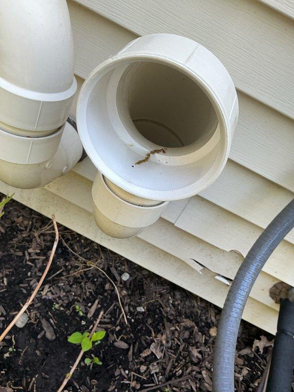 Completed comprehensive cooling system maintenance inspection on residential HVAC unit. Examined refrigerant lines, evaporator coils, and electrical connections within the air handler, confirming proper routing and secure mounting of all components. Inspected exterior condensate drain lines and PVC drainage system for proper operation and clearance from building foundation.