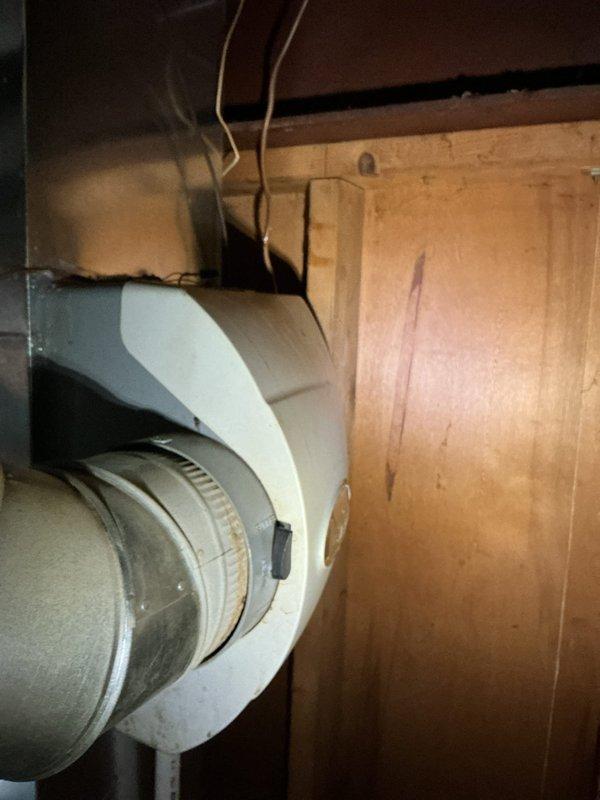 Responded to service call for humidifier malfunction. Upon inspection, identified a screw obstructing the damper mechanism, preventing proper vent operation. Removed the obstruction to restore normal humidifier function. System tested and verified operational.