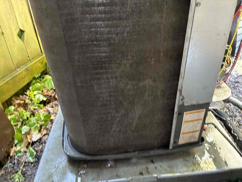 Performed comprehensive maintenance and repair on residential HVAC system. Removed and disassembled blower wheel assembly, thoroughly cleaned to remove accumulated dirt and debris, and reinstalled for optimal airflow. Replaced failed run capacitor to restore proper compressor and fan motor operation. Conducted complete coil cleaning of both evaporator and condenser coils, removing significant buildup of dirt, dust, and organic material that was restricting heat transfer efficiency. System tested and verified operational following repairs.