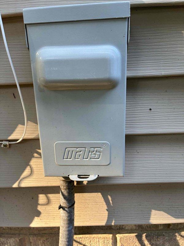 Completed comprehensive cooling system maintenance including inspection of electrical components and outdoor disconnect. Verified capacitor connections and secure mounting, checked all wire terminations for proper contact, and inspected exterior disconnect box for proper operation. System tested and confirmed operational.