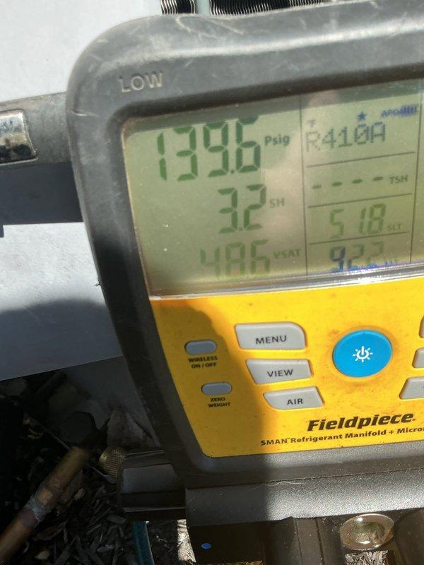 Performed comprehensive cooling system tune-up on Comfortmaker unit, addressing previous rattling concern reported during earlier furnace installation. Verified and re-secured loose components, conducted full system diagnostics using refrigerant manifold gauges confirming proper superheat levels and refrigerant charge, and noted significant debris accumulation on exterior condenser coil mesh requiring future cleaning attention to maintain optimal airflow and efficiency.