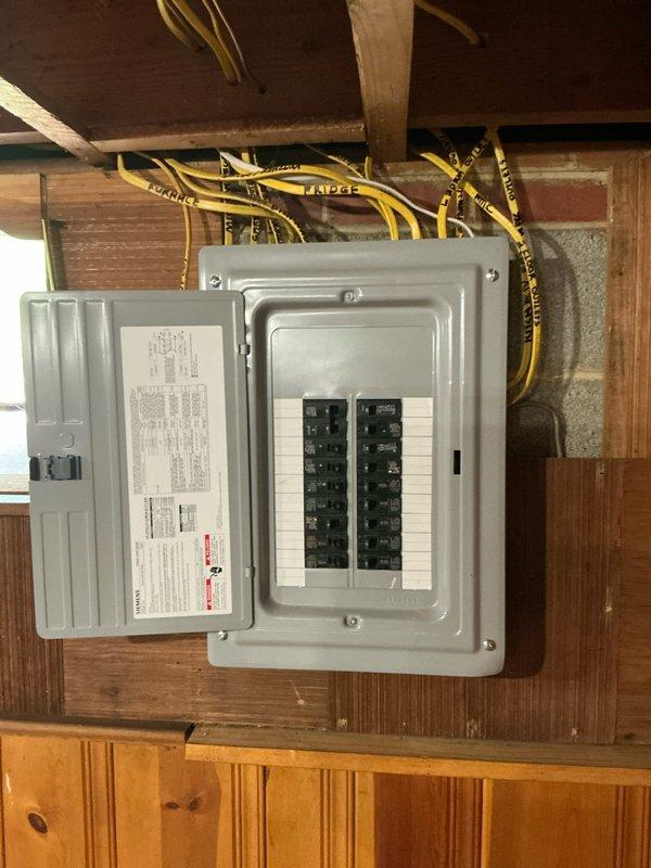 Completed HVAC estimate for air conditioning add-on options to complement existing furnace system that was previously replaced in 2023. Evaluated basement mechanical room setup, including existing ductwork configuration with tapered plenum system and electrical panel capacity for potential AC installation.