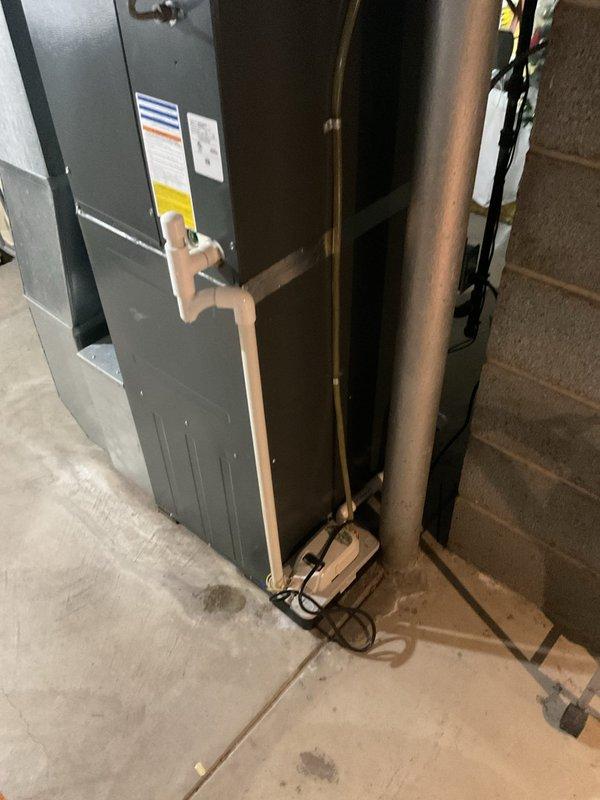 Completed comprehensive cooling system maintenance on split HVAC system. Performed inspection of indoor air handler unit and outdoor condensing unit, verified proper refrigerant line connections and insulation integrity, checked electrical connections at both components, and confirmed system operational status. All equipment found in proper working condition with no deficiencies noted.