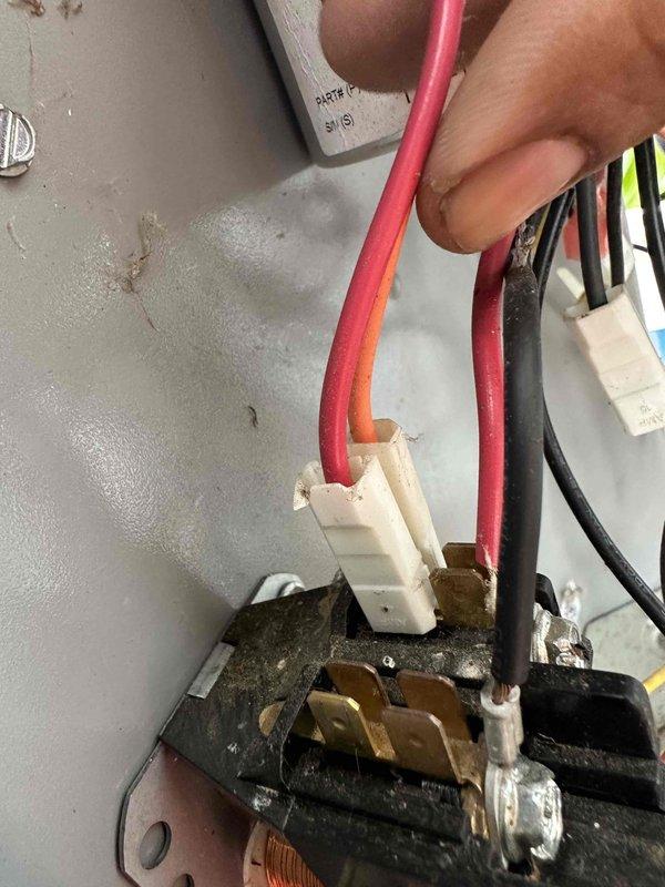 Returned to site to replace failed contactor and capacitor on HVAC unit. The original contactor showed significant deterioration with heavy corrosion and blackened contacts, indicating electrical failure. Installed new contactor and capacitor, completed full system cleaning, and verified proper operation of all electrical connections.