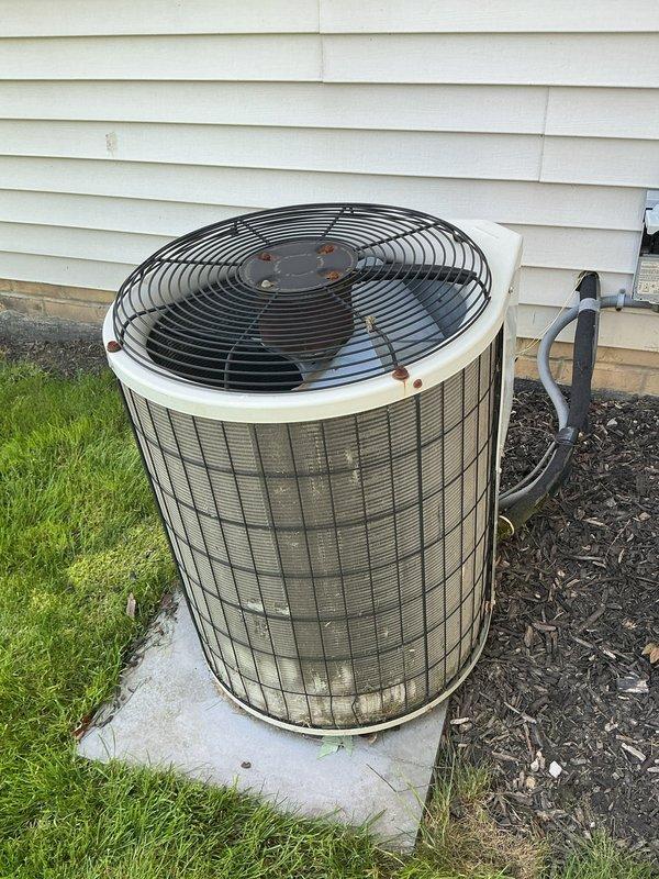 Responded to no-cooling call on residential air conditioning system. Upon arrival, confirmed condenser fan motor was operating normally but compressor failed to start. Diagnosed faulty compressor contactor preventing compressor operation. Replaced defective contactor, restored power, and verified system returned to normal cooling operation with compressor and fan motor running properly.