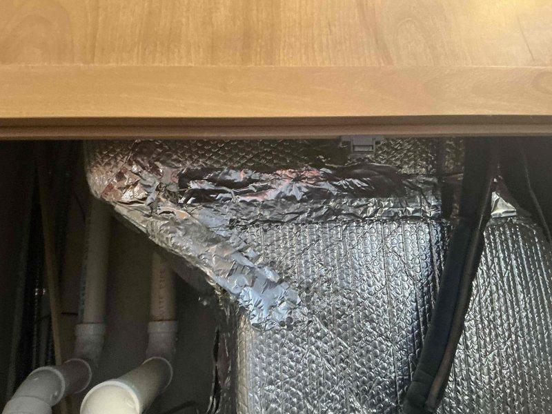 Responded to service call for damaged outdoor condenser unit after tree impact. Assessed extent of damage to condensing unit and provided replacement options to homeowner with active home warranty coverage. Documented existing HVAC system including indoor ductwork conditions and exterior equipment damage for warranty claim processing.