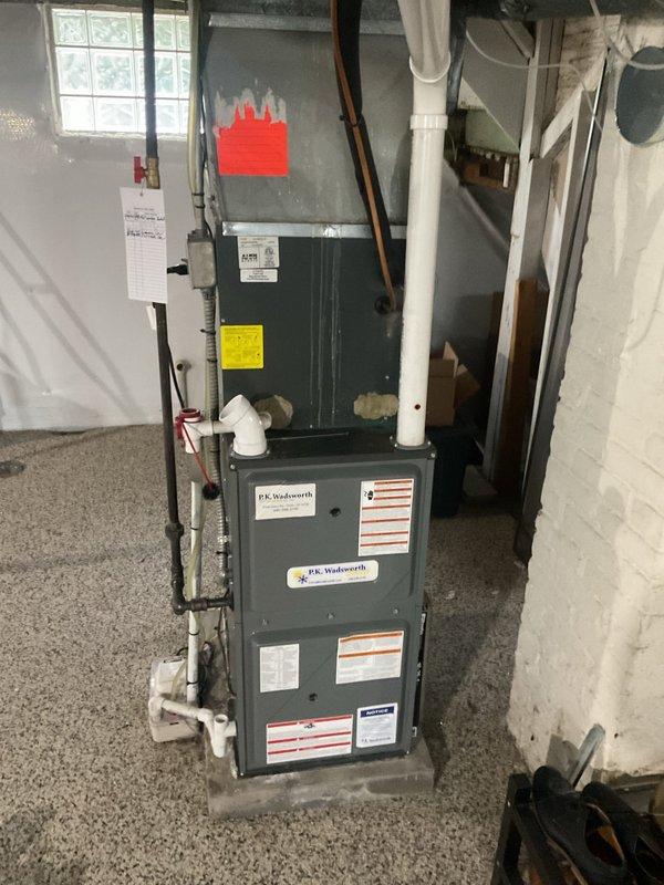 Completed comprehensive cooling system maintenance on residential HVAC unit. Performed thorough inspection of P.K. Wadsworth furnace and air handler system, including electrical diagnostics using CoreSense monitoring device for Copeland compressor components. Verified proper capacitor operation, tested electrical connections with multi-meter leads, and confirmed all safety controls and warning systems functioning correctly.