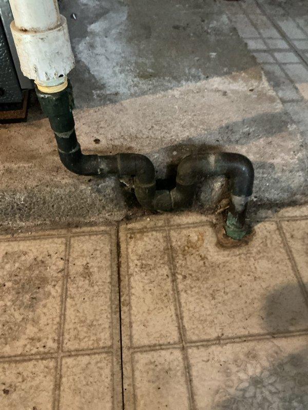 Responded to service call regarding water dripping from pipes following new furnace/AC installation. Upon inspection, identified issue with condensate drainage system connected to the Amana furnace unit. Verified PVC condensate drain line configuration and connections, checked for proper pitch and drainage flow, and ensured all fittings were secure to eliminate water leakage at pipe connections.