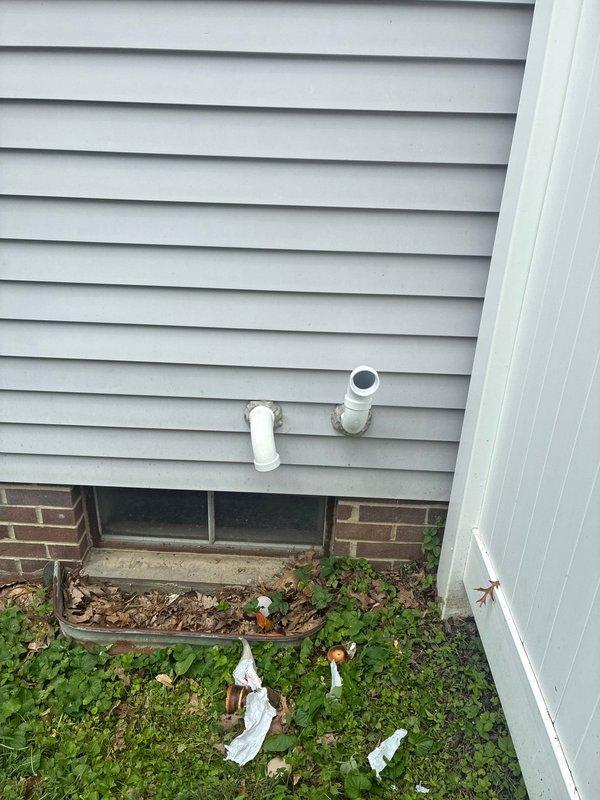 Completed installation of high-efficiency 97% AFUE furnace system in residential basement mechanical room, including all necessary venting, gas line connections, and ductwork integration. Installed exterior PVC intake and exhaust terminations through foundation wall per manufacturer specifications, ensuring proper clearances and weatherproofing. System tested and verified operational with all safety controls functioning correctly.