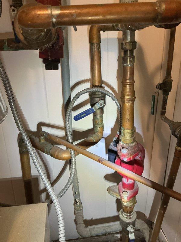 Performed diagnostic assessment on mini-split system experiencing operational issues. Documented existing plumbing infrastructure and mechanical components, identified system concerns, and provided repair recommendations with detailed pricing options for customer consideration.