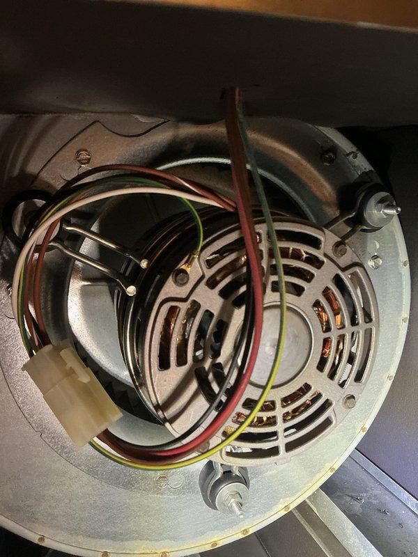 Completed scheduled preventive maintenance on residential cooling system. Performed comprehensive inspection of air handler components including blower motor assembly, blower wheel, and evaporator coil section. Verified proper electrical connections at motor terminal block, confirmed blower motor operation, and inspected filter media for airflow restriction. All components found operating within normal parameters with no deficiencies noted at time of service.