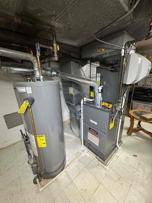 Completed annual preventive maintenance on three residential cooling systems. Performed comprehensive inspections including temperature differential measurements across evaporator coils, verified refrigerant pressures, and inspected condensate drainage systems. All equipment operating within manufacturer specifications with supply air temperature recorded at 45.5°F, indicating proper system performance and adequate cooling capacity.