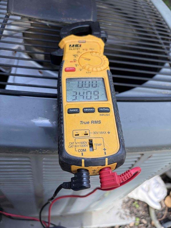Completed routine cooling system maintenance as part of ongoing preventive maintenance program. Performed comprehensive system diagnostics including temperature and electrical measurements, recording supply air temperature of 71.2°F and verifying electrical parameters reading 340.9 volts at the condenser unit. All measurements within normal operating specifications, system operating efficiently with no issues identified.