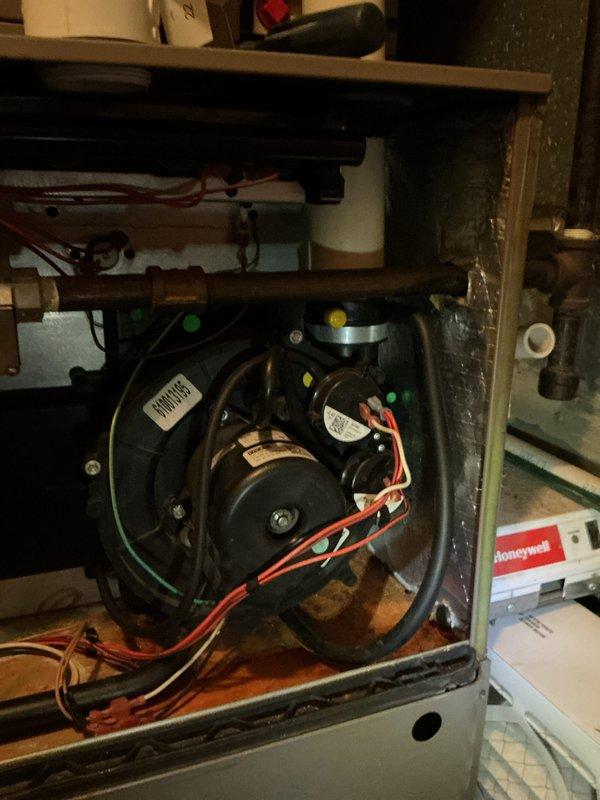 Completed comprehensive cooling and heating maintenance on Luxaire furnace system. Performed standard tune-up procedures including inspection of blower motor assembly, electrical connections, and all major system components. All equipment found operating within normal parameters and system returned to service.