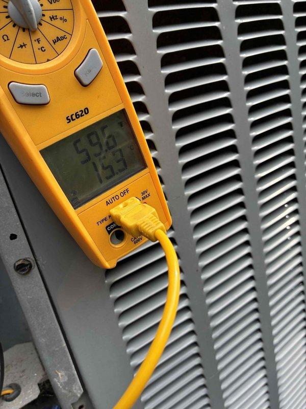 Performed preventive maintenance on Unico high-velocity cooling system. Conducted electrical diagnostics using digital multimeter to verify capacitor readings and system voltage at the air handler unit. Inspected refrigerant lines and electrical connections, confirming all components were operating within manufacturer specifications for continued reliable cooling performance.