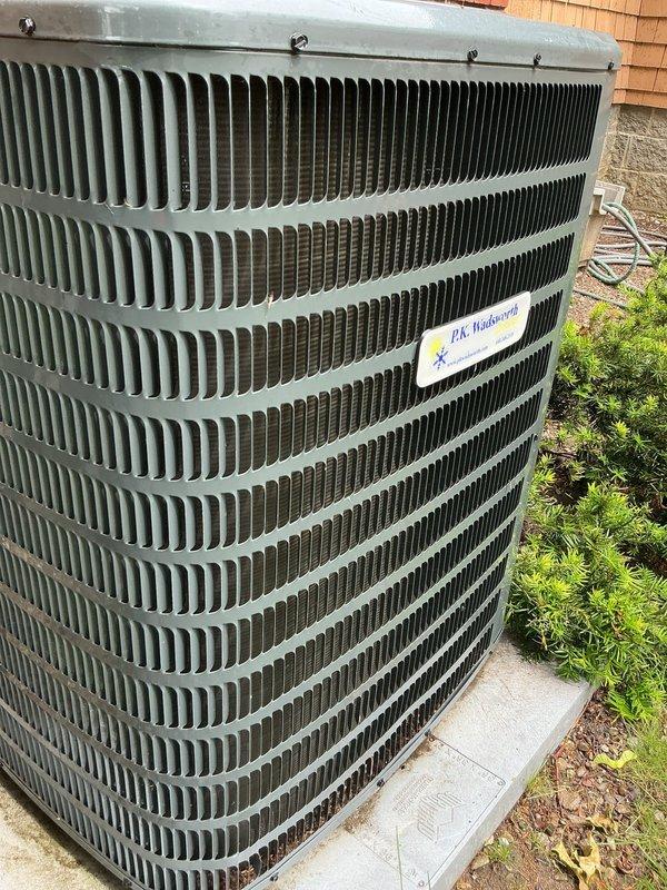 Completed comprehensive HVAC cooling system maintenance including inspection and servicing of indoor air handler unit and outdoor condenser unit. Inspected air filtration system, ductwork connections, and verified proper operation of all cooling components. Outdoor condenser unit examined for proper airflow through coil fins, secure mounting, and overall system functionality.