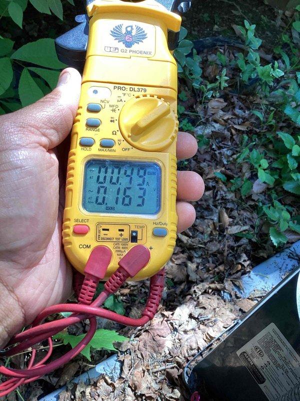 Completed scheduled cooling system maintenance on outdoor condensing unit. Upon inspection, identified AC pad requiring repair due to settling and deterioration. Measured pad displacement showing significant unevenness that could compromise unit stability and drainage. Performed electrical diagnostics using digital multimeter to verify system voltage and amperage readings, confirming electrical components operating within normal parameters. Documented pad condition with measurements and electrical readings for estimate preparation. System currently operational but recommend pad replacement to prevent future equipment stress and ensure proper unit leveling. Coordinated communication regarding appointment timing and estimate follow-up.