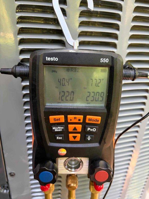 Completed installation of Unico high-velocity air handler system in attic space. Installed new Amana outdoor condensing unit on pad with proper refrigerant line connections and verified system pressures and temperatures using calibrated testing equipment, confirming optimal operational parameters across all measurements.