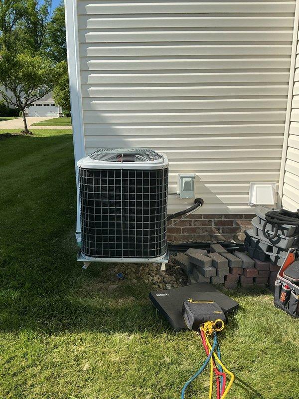 Completed comprehensive cooling system maintenance on residential HVAC unit. Performed standard preventive maintenance procedures on outdoor condenser unit and inspected indoor furnace system, verified proper operation of all components, and ensured system is ready for peak cooling season performance.
