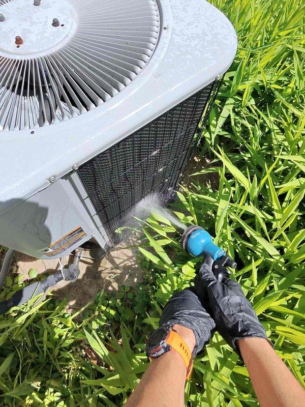 Completed scheduled preventive cooling maintenance on residential HVAC system. Performed comprehensive inspection of outdoor Daikin heat pump unit including examination of fan assembly, condenser coils, and exterior components. Verified proper operation of indoor air handler and furnace system, checked refrigerant lines, electrical connections, and condensate drainage. All equipment operating within normal parameters with no deficiencies noted.