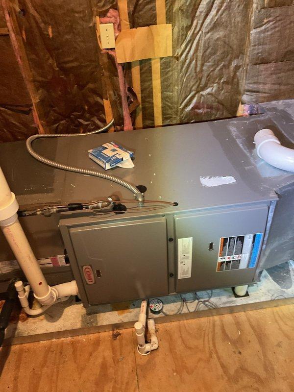 Completed cooling maintenance on two residential AC systems. Performed standard inspection and maintenance procedures on both units, including an outdoor condensing unit and an indoor air handler located in the basement mechanical space. Customer declined recommended electrical service at this time.