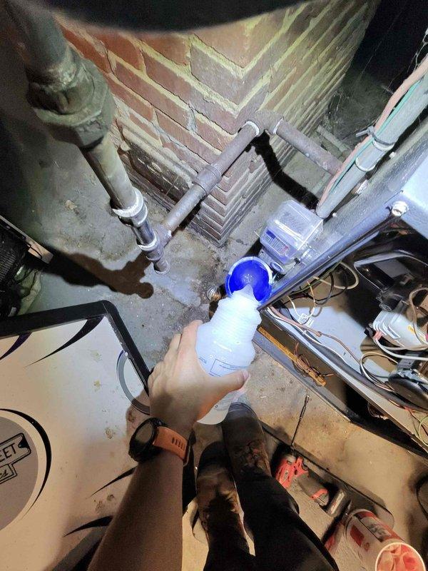 Completed preventive maintenance on two residential cooling systems. Inspected blower motor assembly, verified electrical connections, and assessed airflow components. Applied coil cleaner to evaporator coils and checked all mechanical components for proper operation. Both systems tested and confirmed operational with no issues identified.