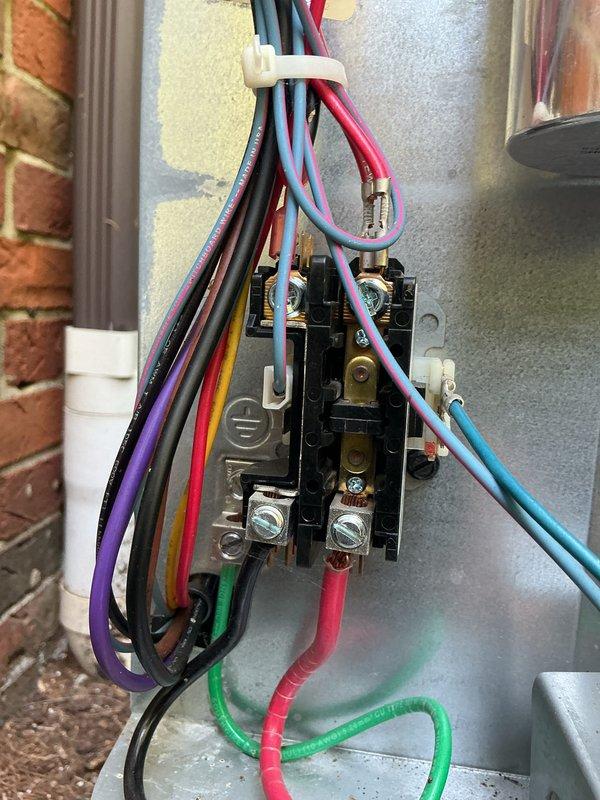 # HVAC Cooling Maintenance Summary

Completed scheduled preventive maintenance on residential split-system air conditioning unit. Performed comprehensive inspection of outdoor condenser unit, verifying all electrical connections at contactor assembly were secure and properly terminated. Inspected indoor air handler and furnace system in basement mechanical area, checking operational components and verifying proper airflow. All equipment operating within normal parameters with no deficiencies noted.

# Detailed Work Performed

Conducted thorough seasonal cooling maintenance inspection on residential HVAC system. At the outdoor condenser unit, inspected electrical contactor assembly and line voltage connections, confirming all wire terminations were tight and secure with no signs of arcing, corrosion, or overheating. Verified contactor operation and contact integrity. Examined wire management and strain relief, noting proper cable bundling and securing.

Proceeded to basement mechanical 