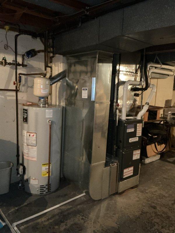 # HVAC Cooling Maintenance Summary

Completed scheduled preventive maintenance on residential split-system air conditioning unit. Performed comprehensive inspection of outdoor condenser unit, verifying all electrical connections at contactor assembly were secure and properly terminated. Inspected indoor air handler and furnace system in basement mechanical area, checking operational components and verifying proper airflow. All equipment operating within normal parameters with no deficiencies noted.

# Detailed Work Performed

Conducted thorough seasonal cooling maintenance inspection on residential HVAC system. At the outdoor condenser unit, inspected electrical contactor assembly and line voltage connections, confirming all wire terminations were tight and secure with no signs of arcing, corrosion, or overheating. Verified contactor operation and contact integrity. Examined wire management and strain relief, noting proper cable bundling and securing.

Proceeded to basement mechanical 