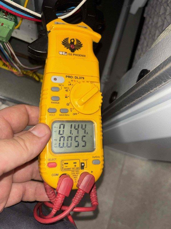 Completed scheduled cooling maintenance on HVAC system. Performed temperature diagnostics using digital thermometer, recording supply air temperature at 72.8°F at the duct system. Conducted electrical testing with digital multimeter to verify proper system operation and measure voltage/amperage readings. All components inspected and found operating within normal parameters.