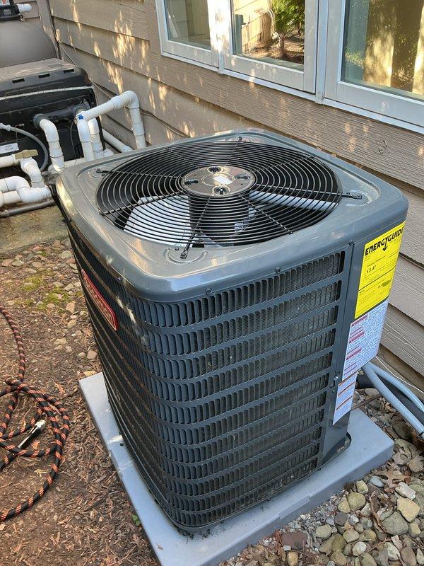 Completed preventive maintenance on two residential HVAC cooling systems, including indoor furnace unit and outdoor condenser. Inspected all components, verified proper operation of condenser fan and compressor, checked refrigerant lines and drainage systems, and confirmed both units are functioning within normal parameters for the cooling season.