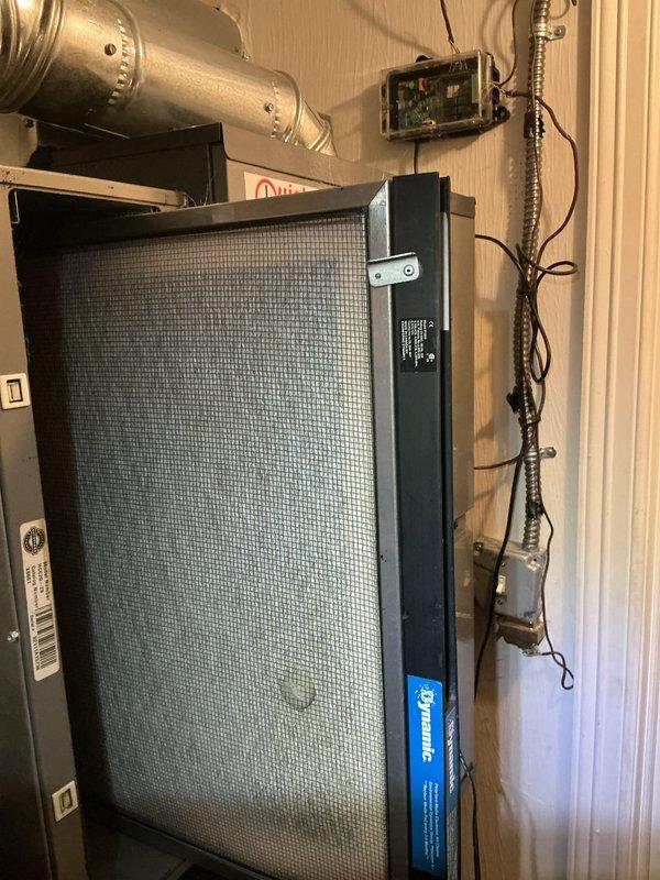 Completed first-year preventative maintenance on residential cooling system. Performed comprehensive system inspection, verified proper airflow through clean pleated air filter, tested electrical components and connections using calibration equipment, and confirmed all HVAC components operating within manufacturer specifications.