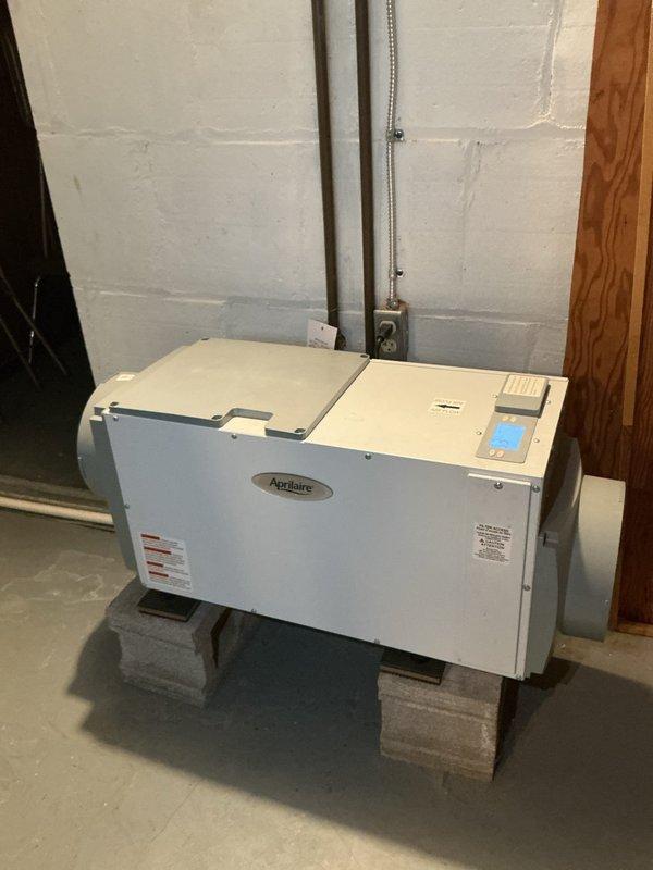 Completed routine maintenance on Aprilaire HVAC cooling system. Performed comprehensive inspection of unit, verified proper operation of all components, and replaced air filter dated 05/03/26. All electrical connections were previously serviced and confirmed secure during inspection.