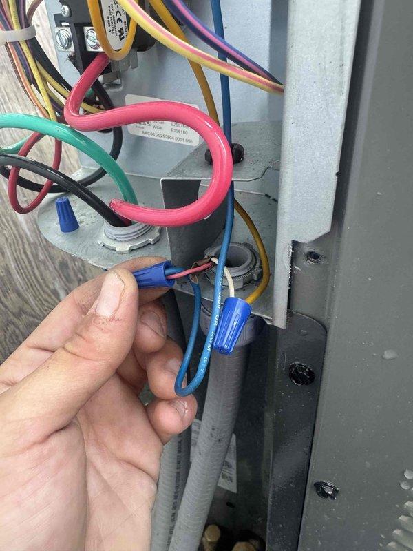 Responded to no-cooling call where condenser unit failed to operate. Diagnosed faulty contactor in outdoor unit electrical panel preventing compressor from engaging. Replaced defective contactor, verified all electrical connections secure, and tested system operation. Unit restored to normal cooling function with condenser now cycling properly on thermostat call.