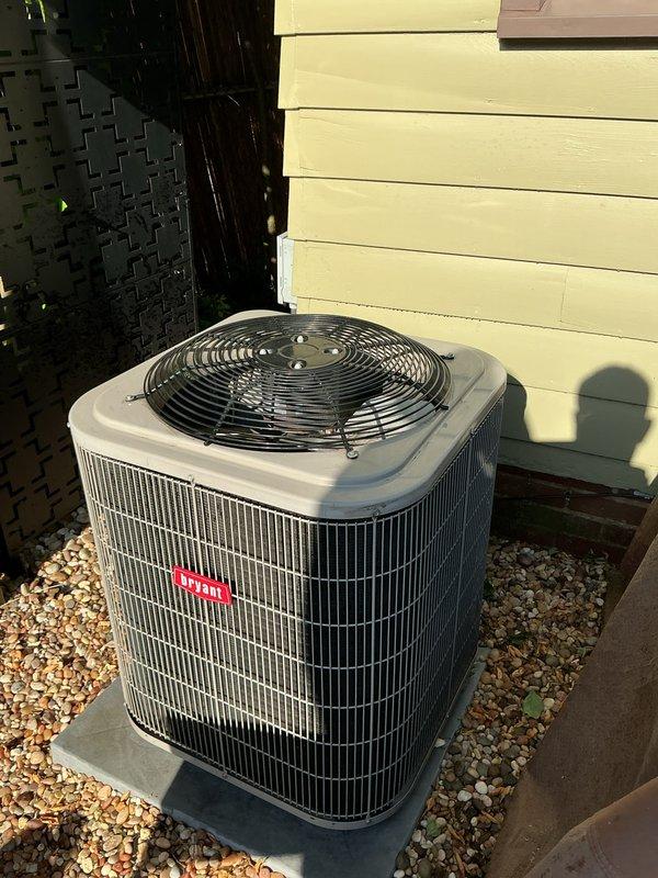 Completed scheduled preventive maintenance on residential air conditioning system. Performed comprehensive inspection of outdoor condenser unit, including evaluation of electrical components, refrigerant levels, and overall system operation. Provided customer education materials regarding blower wheel maintenance, highlighting the importance of regular filter replacement and system upkeep to prevent efficiency loss and potential component failures.