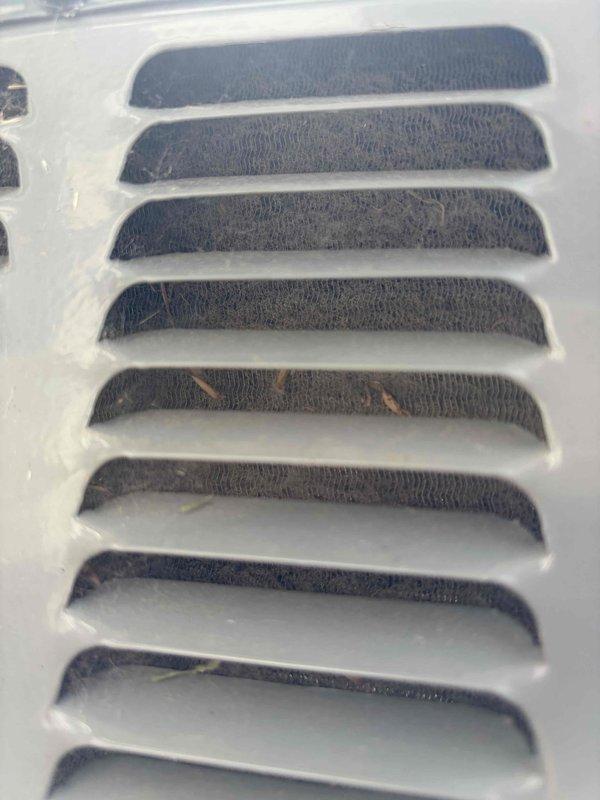 Completed scheduled cooling maintenance on residential Amana air conditioning system. Performed comprehensive inspection of outdoor condensing unit, checked electrical connections and conduit, verified proper unit operation, and cleaned ventilation components that showed accumulation of dust and debris. System tested and confirmed operating within normal parameters.