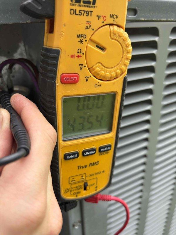 Completed annual AC tune-up on 5-year-old cooling system as part of preventative maintenance membership plan. Performed comprehensive system diagnostics using digital multimeter to verify electrical readings and system performance. Inspected and tested fuses on outdoor unit, confirming proper amperage and electrical protection. All components operating within manufacturer specifications with no deficiencies noted at time of service.
