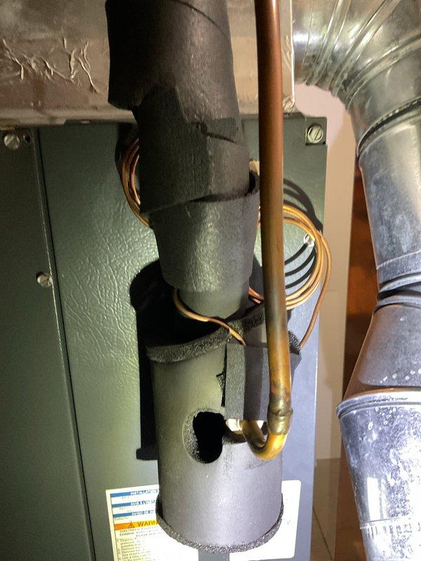 Completed comprehensive cooling maintenance on two HVAC systems, including full inspection of indoor air handler components and outdoor condensing unit. Verified proper operation of electrical components including capacitor, contactor, and control board connections. Inspected refrigerant lines, ductwork insulation, and all mechanical connections for proper installation and wear. All systems tested and operating within normal parameters.