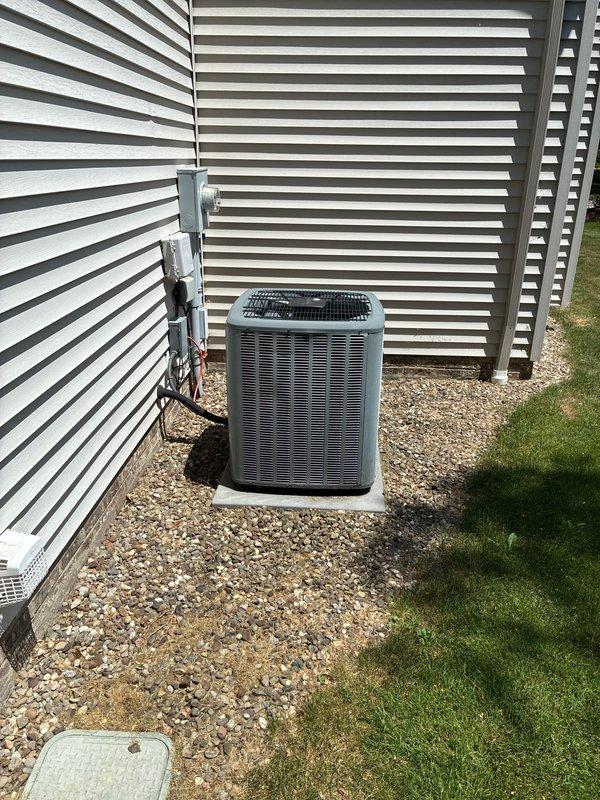 Conducted comprehensive assessment of non-operational furnace system and provided full HVAC replacement estimate options. Evaluated existing heating equipment, outdoor condensing unit, and associated components including water heater and mechanical systems in basement utility area. Documented current system configuration with detailed photography of indoor and outdoor equipment for replacement proposal development.