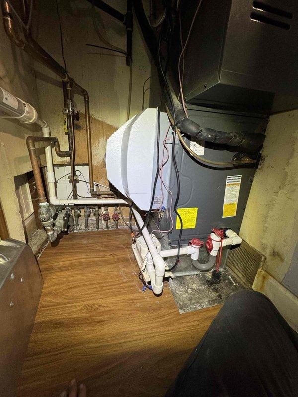 Responded to callback for AC unit short cycling following recent maintenance visit. Upon inspection of indoor air handler and associated equipment, diagnosed and resolved issue causing system to turn on and off repeatedly. System tested and verified to be operating within normal parameters with proper run cycles restored.