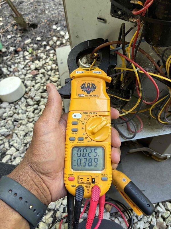 Completed comprehensive cooling season maintenance on three residential air conditioning systems. Performed standard tune-up procedures including visual inspection of outdoor condenser units, electrical diagnostics using clamp meter to verify proper amperage draw and system performance, and assessment of unit components including compressor operation, condenser coil condition, and refrigerant line connections. All three systems evaluated for proper operation and seasonal readiness.