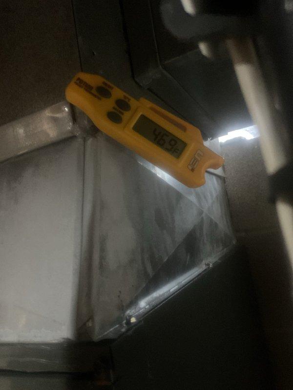 Completed first-year preventive maintenance on residential cooling system under MVP agreement. Performed comprehensive system inspection including electrical measurements, compressor diagnostics using CoreSense equipment for Copeland scroll compressor, and capacitor testing. All components operating within normal parameters; no deficiencies found requiring immediate attention.