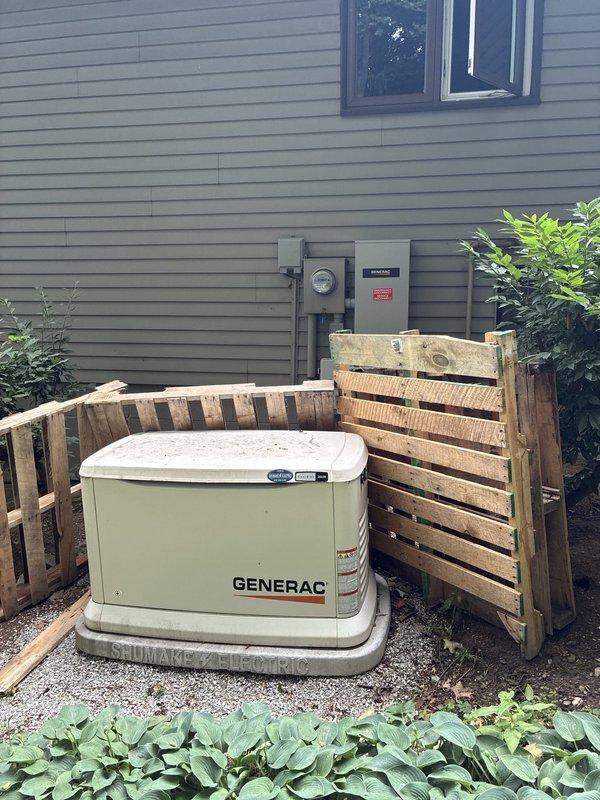 Conducted on-site evaluation for complete HVAC system replacement. Customer specifically requested equipment options limited to Trane brand products only. Assessed existing installation, documented current system configuration including outdoor unit placement near backup generator and utility connections, and photographed site conditions to prepare comprehensive replacement estimate. Customer is obtaining multiple competitive bids and has secured utility company rebate for new system installation.